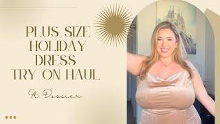 PLUS SIZE HOLIDAY AMAZON DRESS TRY ON HAUL FT. DOSSIER | Lauren Sangster