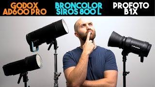 Profoto B1X vs  Flashpoint Xplor 600 Pro (Godox AD600 Pro) vs  Broncolor Siros 800 L