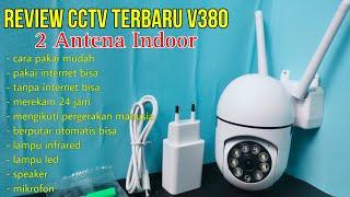 UNBOXING TUTORIAL DAN BAHAS Kamera CCTV Terbaru Dari V380, Kamera CCTV 2 Antena