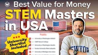 Best STEM Masters in USA | How to shortlist universities for MS in USA | MS in USA | Study in USA