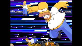 MUGEN: Team Cheap Homer Type VS Team Cheap Symbiote Homer Simpson