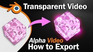 How to Export Glow Alpha Videos in Blender | Easy Transparent Video Export Tutorial