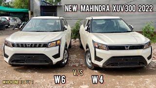 New Updated Mahindra Xuv300 W6 vs W4  Variants Comparison - Xuv300 Facelift 2022 with New LOGO