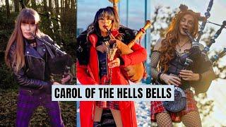 Carol of the Hells Bells | Bagpipes meets AC/DC Rock - Goddesses of Bagpipes