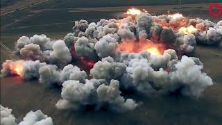 MLRS Firing Multiple Launch Rocket System