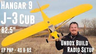 Hangar 9 - Piper J-3 Cub - EP PNP - 4S & 6S - 82.5" - Unbox, Build, & Radio Setup