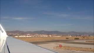 Plane takeoff and landing - Inside view - Full HD