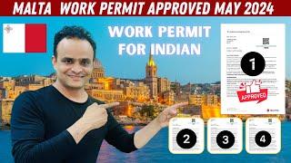 Malta Work Permit Approved for Indian 2024 | Malta Current Work Permit Processing 2024