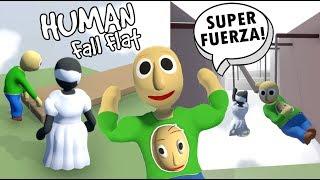 Soy El Mas Fuerte del Mundo de Plastilina | Baldi vs Granny en Human Fall Flat | Juegos Karim Juega