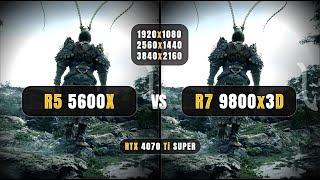 AMD Ryzen 5 5600x vs Ryzen 7 9800x3D - 1080p, 1440p, 4K - Ultimate Comparison - 4070 Ti Super