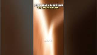 1 year near a black hole #shorts #astronomy #space #spaceedit #blackhole #earth