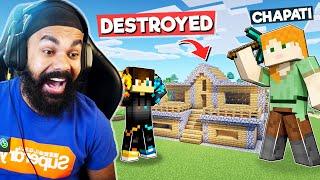 AJJU BHAI KA GHAR TOD DIYA IN HEROBRINE SMP | MINECRAFT