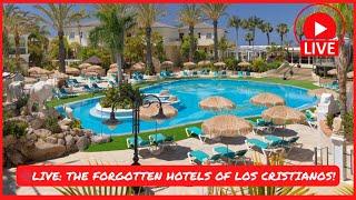 LIVE: FORGOTTEN TENERIFE HOTELS in Los Cristianos ️ would you stay in these? Canary Islands 2025