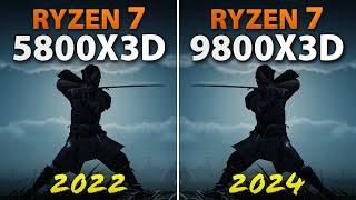 Ryzen 7 5800X3D vs Ryzen 7 9800X3D // Test in 9 Games