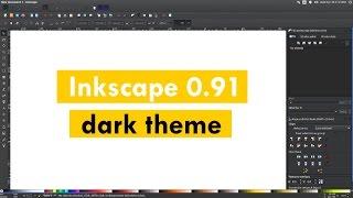 how to change Inkscape theme to black " dark theme"
