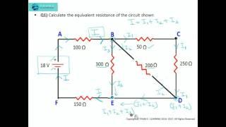 Kirchhoff's Laws - How to solve problems using Series & Parallel circuit combinations (PP-V)PART-1