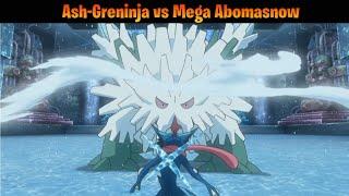 Ash-Greninja vs Mega Abomasnow [Pokemon XYZ episode 29] (English Sub)