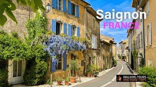 Saignon FRANCE  French Village Tour  Most Beautiful Villages in France  Relaxing 4k Video walk