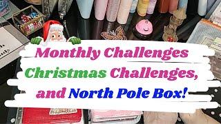 Cash Stuffing | Savings Challenges | Monthly Challenges | Christmas Challenges | North Pole Box!