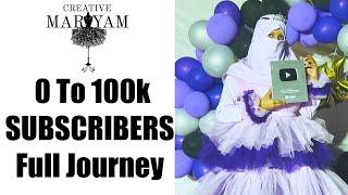 0 to 100k subscribers | My YouTube journey | Silver play button journey #youtubecreatorawards #viral