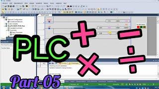 PLC Math Functions || Add Sub Mul Div Double Word Application for LS PLC.