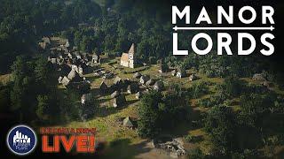 Continuing to build the BIGGEST CITY EVER in Manor Lords... LIVE!  | Building and Brews