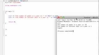 Integer division and remainders using the modulus (%) operator (C++ programming tutorial)