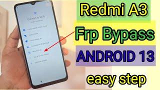 redmi A3 frp bypass/redmi A3 2024 google account lock /miui 14  redmi a3 google account bypass