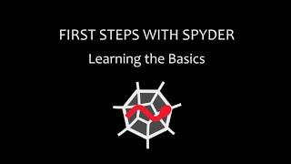 First steps with Spyder - Part 2: Learning the basics