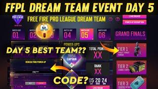 Free Fire Pro League Dream Team | Day 5 Best Team FFPL | How To Complete, Kaise Karen Full Details