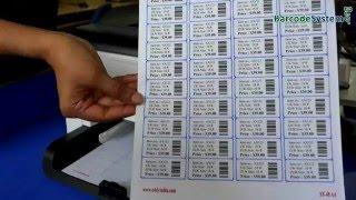 Make linear and 2D barcode labels for labeling on products in industry