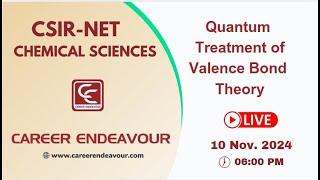 CSIR NET Chemical Sciences | Quantum  Treatment of Valence Bond Theory #csirnet #csirnetchemistry