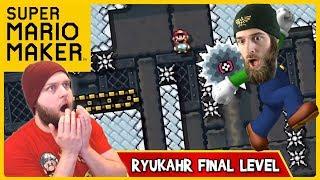 Super Mario Maker - Ryukahr Trolled Me Hard In His Final Level: The Wall!