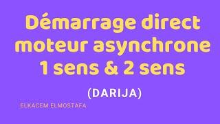 Démarrage direct d'un moteur asynchrone triphasé (1sens et 2sens)