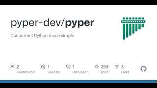 GitHub - pyper-dev/pyper: Concurrent Python made simple