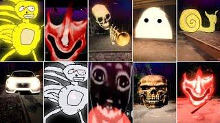 All 9 New Nextbots Jumpscares In Roblox Nico's Nextbots New Halloween Update nn russia map