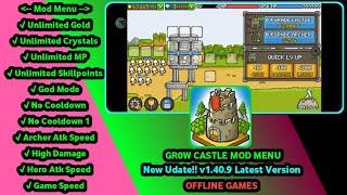 GROW CASTLE MOD MENU 1.40.9 UNLIMITED COIN, GEMS, GOD MODE | NEW UPDATE!!