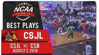 NCAA 94 MB: Bong Quinto overpowers two defenders with sweet hook shot | CSJL | Best Plays