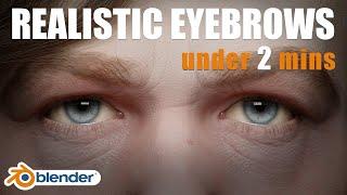 How to Create Eyebrows in Blender