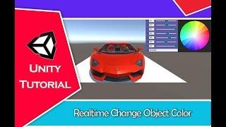 Unity Tutorial - Realtime Change Object Color