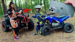 Den on Quad Bike LOST PHONE in the forest