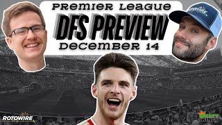 DraftKings DFS Preview for Saturday, Dec. 14: Home Is Where The Money Is