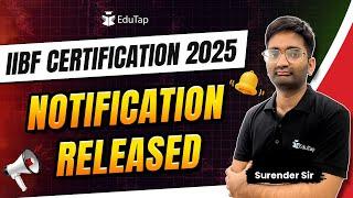 IIBF Certifications Exam Schedule 2025 | IIBF Certification Notification & Exam Date 2025 | EduTap