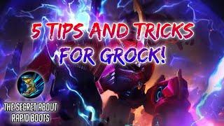 Grock Tips and Tricks (WITH SUBTITLES) | Secret about Rapid Boots | Winzz Gaming | MLBB