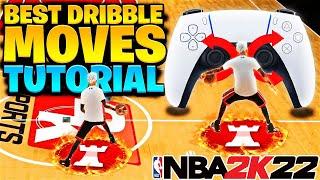 BEST DRIBBLE MOVES IN NBA 2K22 + HANDCAM TUTORIAL *SEASON 6* - FASTEST DRIBBLE MOVES NBA 2K22