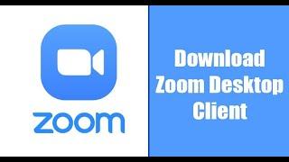 Downloading Zoom Desktop Client