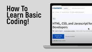 How to Learn Basic Coding [easy]