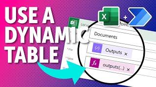 How to DYNAMICALLY Select a Table in the List Rows Present in a Table Power Automate Action