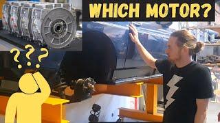 MOTORS FOR EV CONVERSIONS WHEN A TESLA DRIVE UNIT DOESN'T FIT. TVR EV Conversion Part 4 #TVRWedgee