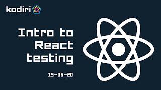 Intro to React Testing with Jest & Enzyme (by Vicky Vasilopoulou)